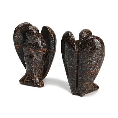 Natural Bronzite Carved Angel Figurines G-O200-03J-06-1