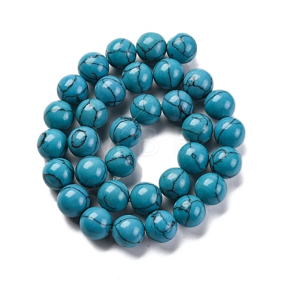 Synthetic Turquoise Beads Strands G-L605-G01-04A-1