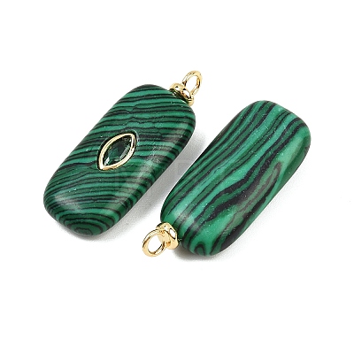 Synthetic Malachite Pendants KK-B157-43G-01-1