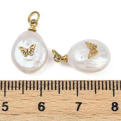 Natural Keshi Pearl Pendants STAS-Z136-01G-01-1