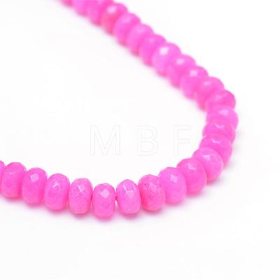 Natural White Jade Bead Strands G-R343-2x4-08-1