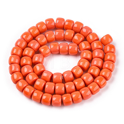 Opaque Glass Beads Strands GLAA-NH0002-B04-1