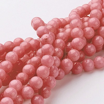 Natural Mashan Jade Round Beads Strands G-D263-10mm-XS18-1