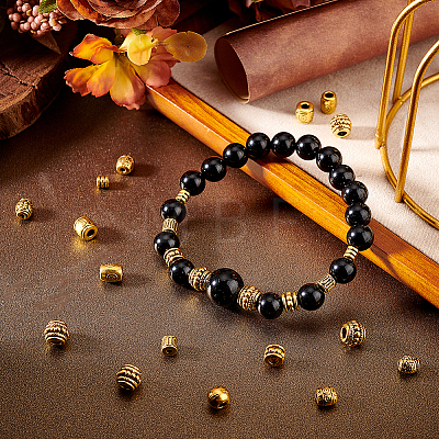 Tibetan Style Alloy Beads TIBEB-GA0001-02AG-1