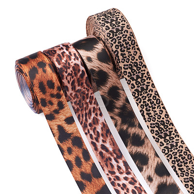 Leopard Printed Grosgrain Ribbons OCOR-TA0001-16-1