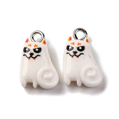 Halloween Theme Opaque Resin Pendants RESI-D075-01C-1