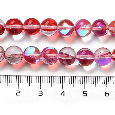 Transparent Glass Beads GLAA-B022-8mm-04-1