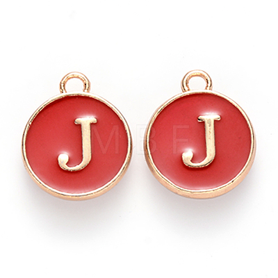 Golden Plated Enamel Alloy Charms ENAM-SZ0001-26C-J-1