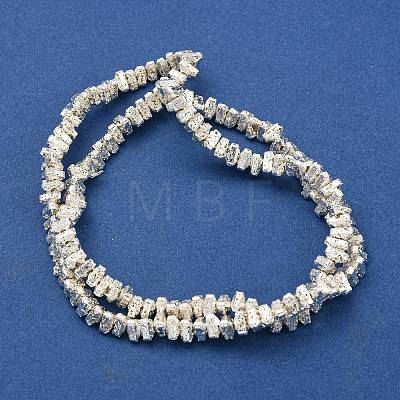 Electroplated Natural Lava Rock Beads Strands G-I360-H02-04-1