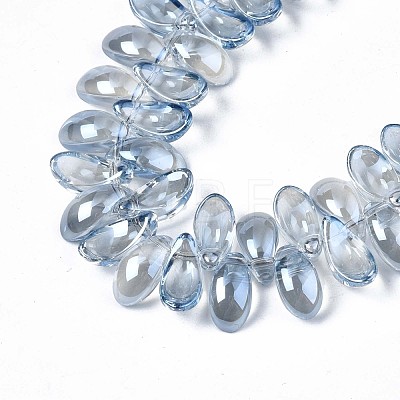 Electroplate Glass Beads Strand EGLA-S188-26-A01-1