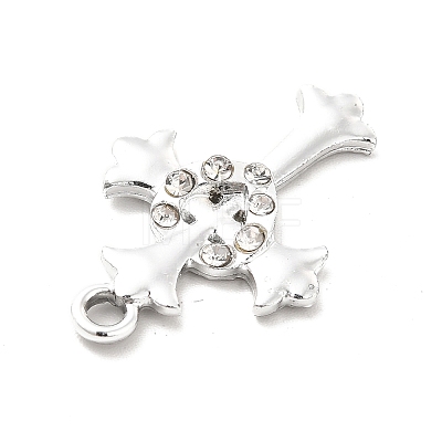 Alloy Rhinestone Pendants ALRI-C007-16P-1