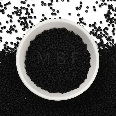 Frosted Opaque 12/0 Glass Seed Beads SEED-R029-2mm-A07-1