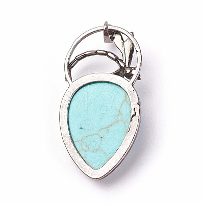 Synthetic Turquoise Pendants G-I220-G03-1