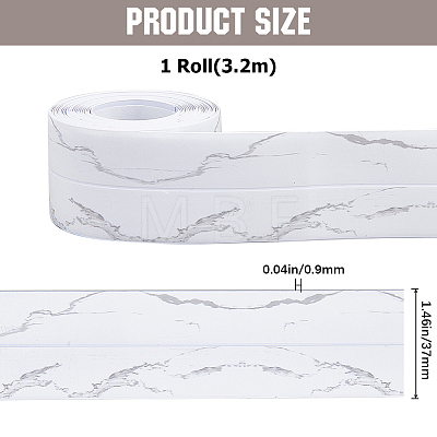 Marble Pattern PVC Plastic Edge Banding AJEW-WH0258-956A-1