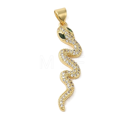 Brass Micro Pave Cubic Zirconia Pendant KK-R162-034E-G-1