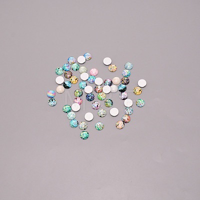 Glass Cabochons FIND-WH0094-49A-1