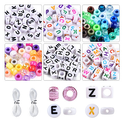 3 Boxs DIY Acrylic Beads Bracelets Making Kits DIY-YW0013-02-1