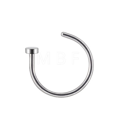 G23 Titanium C Shaped Clip on Nose Rings WGA60F5-02-1