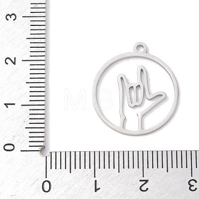 304 Stainless Steel Pendants LS-STAS-Z131-01B-P-1