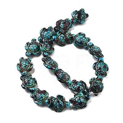 Synthetic Turquoise Dyed Beads Strands G-P507-05O-1