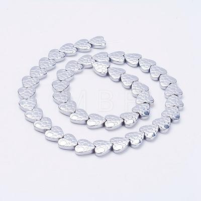 Electroplate Non-Magnetic Synthetic Hematite Beads Strands G-F510-17G-1