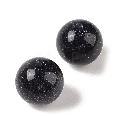 Synthetic Blue Goldstone No Hole Sphere Beads G-K353-04A-26-1