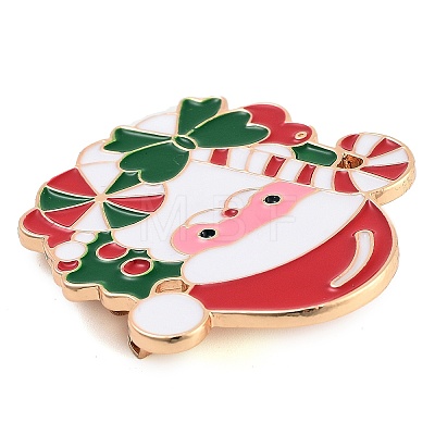 Christmas Theme Alloy Enamel Brooches JEWB-S022-03D-1