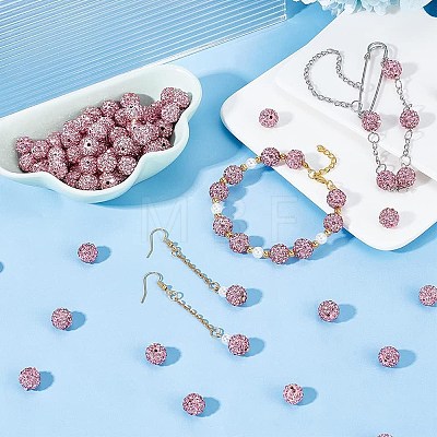 Pave Disco Ball Beads RB-PH0008-30B-1