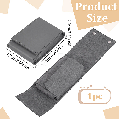 PU Leather Watch Packing Boxes with Snap Button CON-WH0083-027B-1