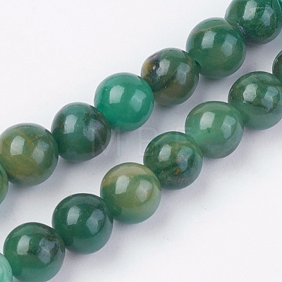 Natural African Jade Beads Strands G-F560-4mm-B01-1
