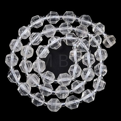 Natural Quartz Crystal Beads Strands G-O201B-103F-1