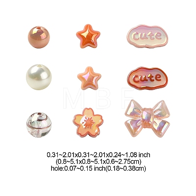 Acrylic Beads OACR-YW0001-70D-1