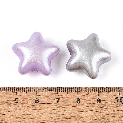 UV Plating Opaque Acrylic Beads SACR-T035-10M-1