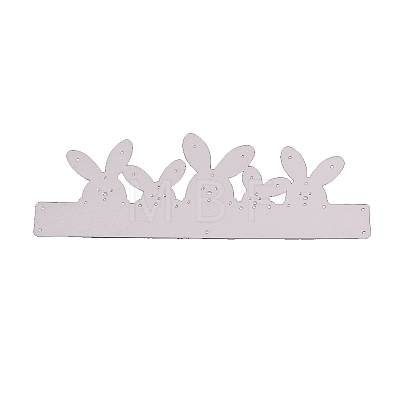 Bunny Frame Carbon Steel Cutting Dies Stencils DIY-F028-12-1