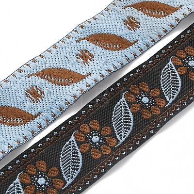 Ethnic Style Embroidery Polyester Ribbons OCOR-WH0077-30A-1