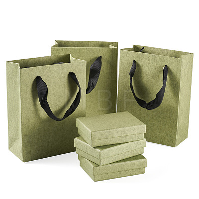 3Pcs Rectangle Paper Jewelry Display Cases CON-TA0001-39C-01-1