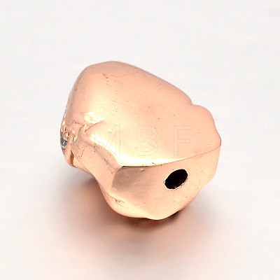 CZ Brass Micro Pave AAA Cubic Zirconia 3D Buddha Head Beads ZIRC-L012-07RG-NR-1
