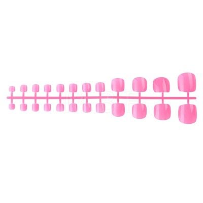 Full Cover Fake Toenails Solid Color Plastic Feet Nails Artificial Toe Nail Tips MRMJ-T078-246V-1