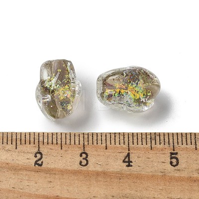 Handmade Foil Lampwork Beads Strands FOIL-Z001-06D-1