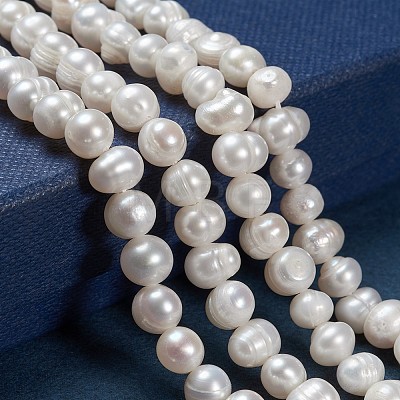 Natural Cultured Freshwater Pearl Beads Strands PEAR-N013-06G-1