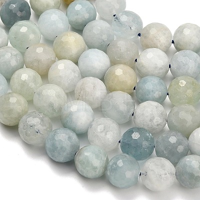 Natural Aquamarine Beads Strands G-L642-F05-10mm-1