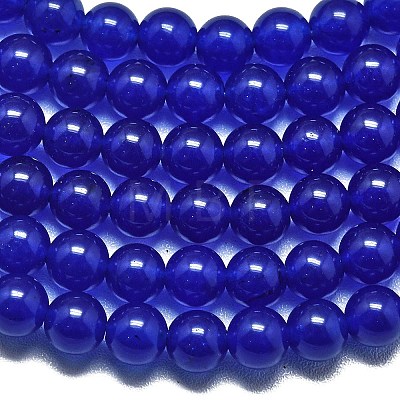 Natural Malaysia Jade Beads Strands G-L645-C01-6mm-18-1