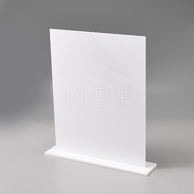 6Pcs Acrylic Blank Board Holder Stands ODIS-WH0038-275B-1