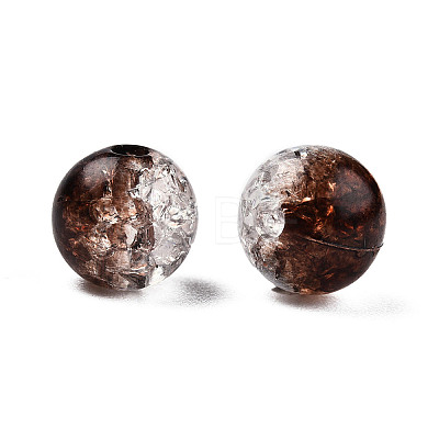 Transparent Crackle Acrylic Beads CACR-N002-26-1