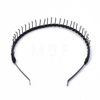 Hair Accessories Iron Hair Band Findings OHAR-S195-09C-1