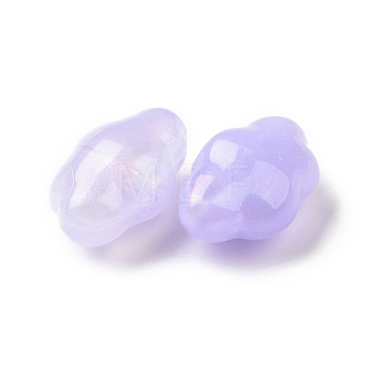 Opaque Acrylic Beads OACR-E014-17B-1