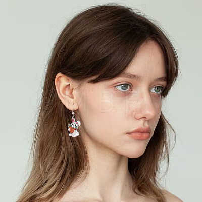 Easter Acrylic Dangle Earrings FS-WGB0714-01-1