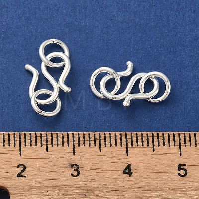 925 Sterling Silver S Shape Clasps STER-K177-05C-S-1