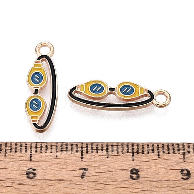 Alloy & Enamel Pendants ENAM-T021-49G-1