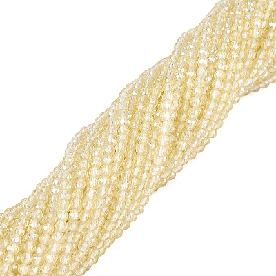 Transparent Glass Beads Strands EGLA-N028-01A-A09-1